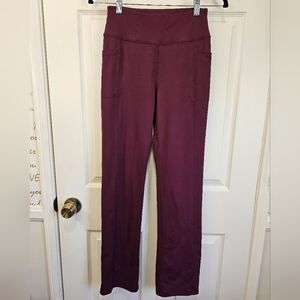 Sketchers Go Walk Women's Burgundy Straight Leg Legging Pants